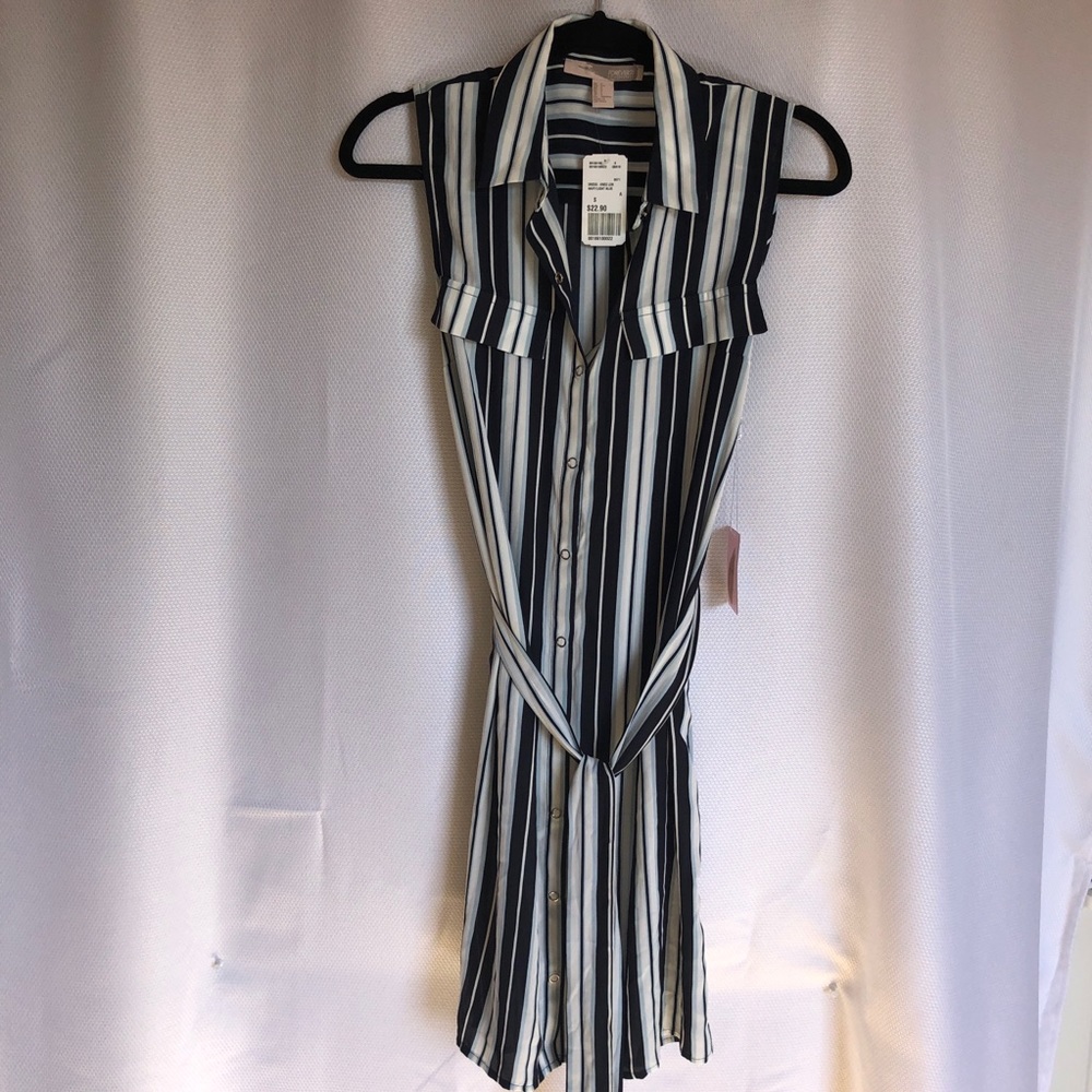 Forever 21 black and white sleeveless dress